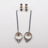BEZ BAR earrings with FORT dangle