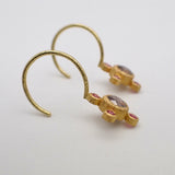 Cognac diamond earrings