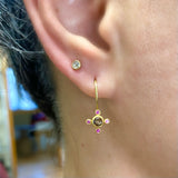 Cognac diamond earrings