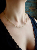 18K Paperclip chain