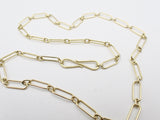 18K Paperclip chain